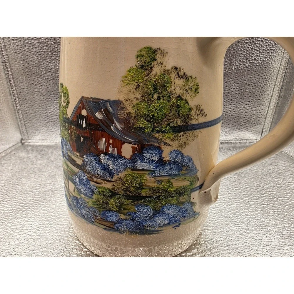 VTG Hand Made Marshall Pottery Pitcher Master Potter EJ Humphries - Hand Painted